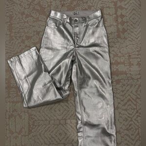 Abercrombie & Fitch Shimmering Silver Trousers